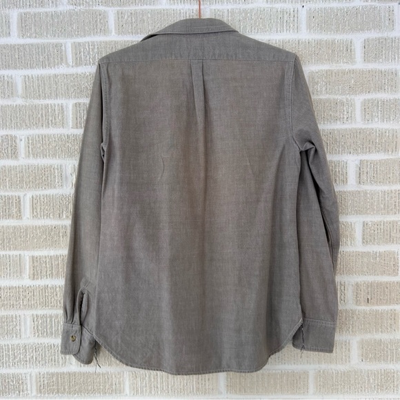 MEN’S ROGUE TERRITORY Taupe Grey Button Down Shirt - Picture 4 of 6